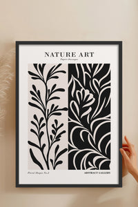 HOMEPACK Ahşap Çerçeveli Tablo Çerçeveli Poster Sanatsal Modern Duvar Dekoru FLOWER-279