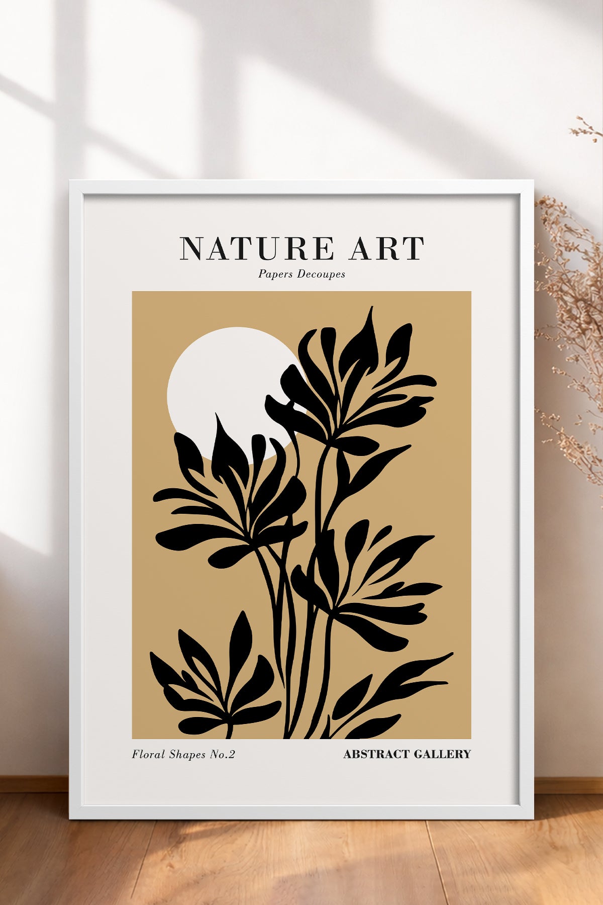 HOMEPACK Ahşap Çerçeveli Tablo Çerçeveli Poster Sanatsal Modern Duvar Dekoru FLOWER-280