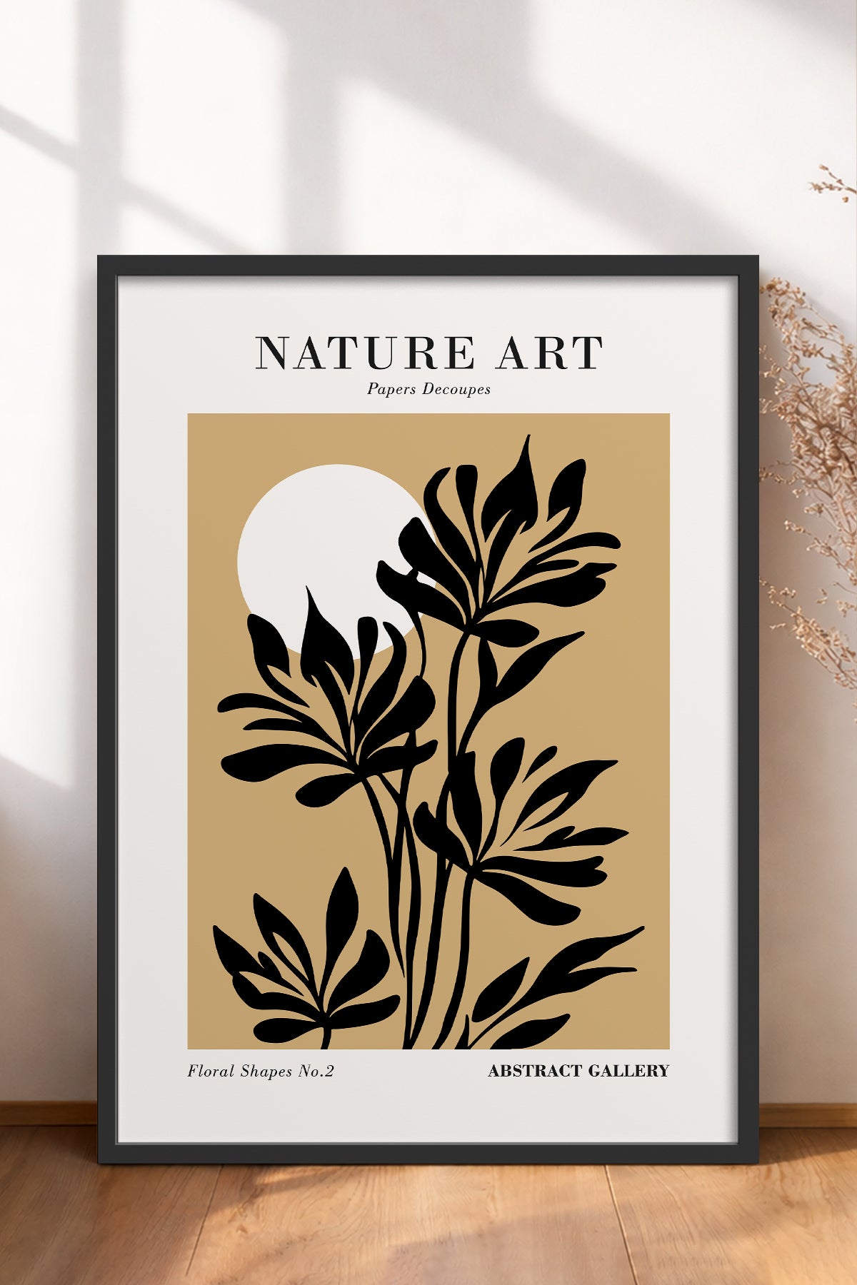 HOMEPACK Ahşap Çerçeveli Tablo Çerçeveli Poster Sanatsal Modern Duvar Dekoru FLOWER-280