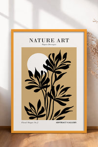 HOMEPACK Ahşap Çerçeveli Tablo Çerçeveli Poster Sanatsal Modern Duvar Dekoru FLOWER-280