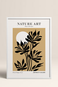 HOMEPACK Ahşap Çerçeveli Tablo Çerçeveli Poster Sanatsal Modern Duvar Dekoru FLOWER-280