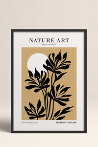 HOMEPACK Ahşap Çerçeveli Tablo Çerçeveli Poster Sanatsal Modern Duvar Dekoru FLOWER-280