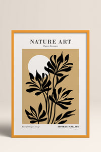 HOMEPACK Ahşap Çerçeveli Tablo Çerçeveli Poster Sanatsal Modern Duvar Dekoru FLOWER-280