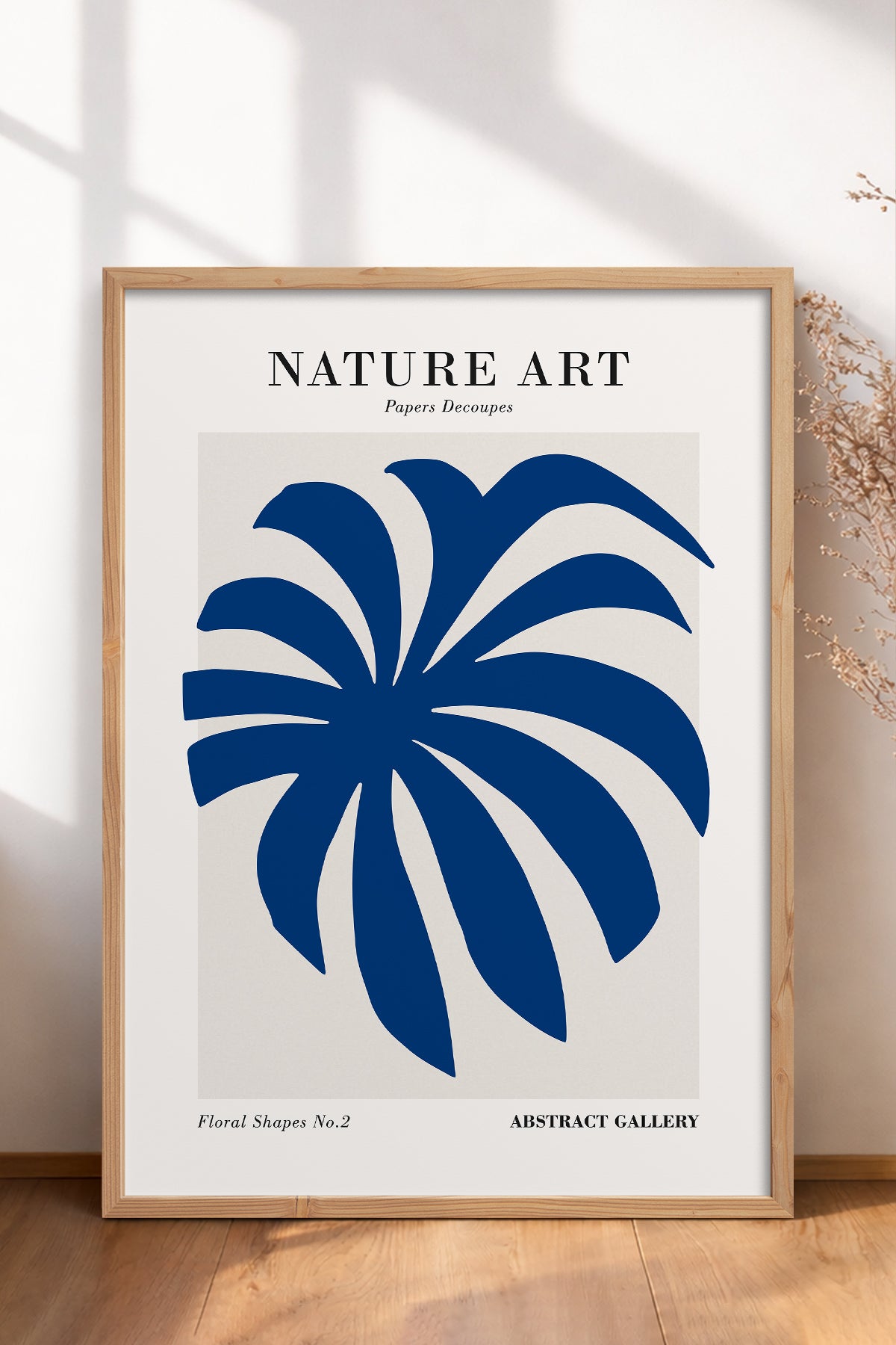 HOMEPACK Ahşap Çerçeveli Tablo Çerçeveli Poster Sanatsal Modern Duvar Dekoru FLOWER-281