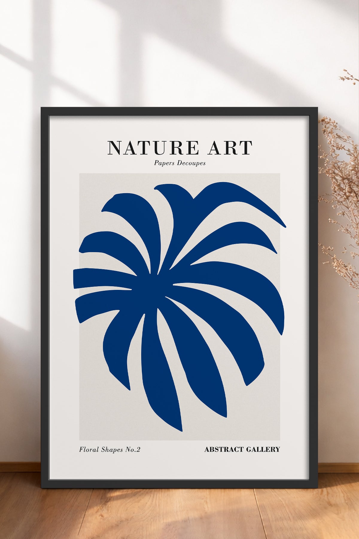 HOMEPACK Ahşap Çerçeveli Tablo Çerçeveli Poster Sanatsal Modern Duvar Dekoru FLOWER-281