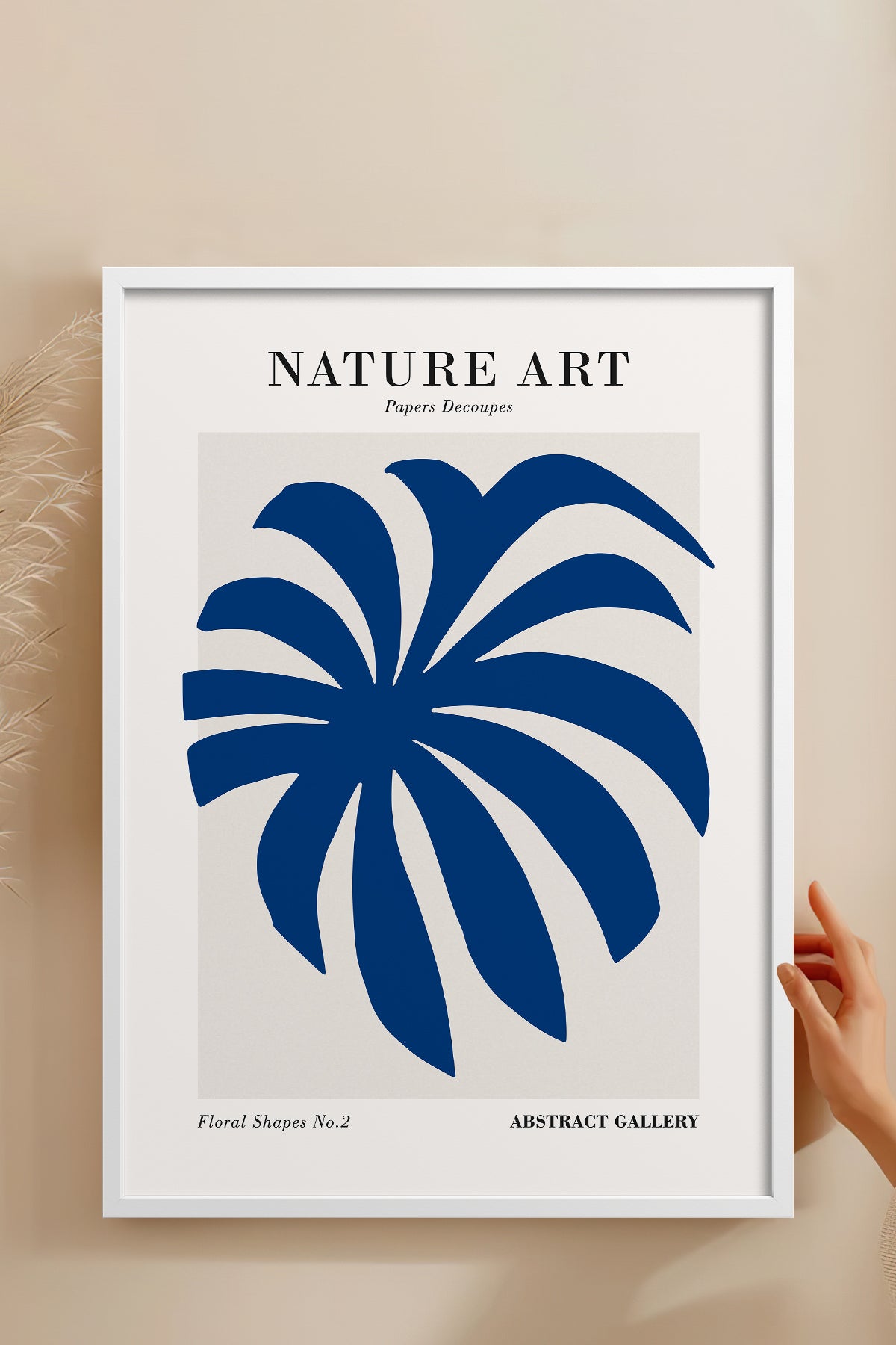 HOMEPACK Ahşap Çerçeveli Tablo Çerçeveli Poster Sanatsal Modern Duvar Dekoru FLOWER-281