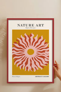 HOMEPACK Ahşap Çerçeveli Tablo Çerçeveli Poster Sanatsal Modern Duvar Dekoru FLOWER-282