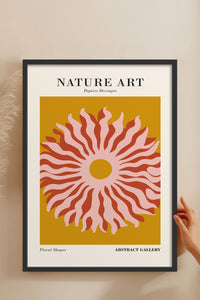 HOMEPACK Ahşap Çerçeveli Tablo Çerçeveli Poster Sanatsal Modern Duvar Dekoru FLOWER-282
