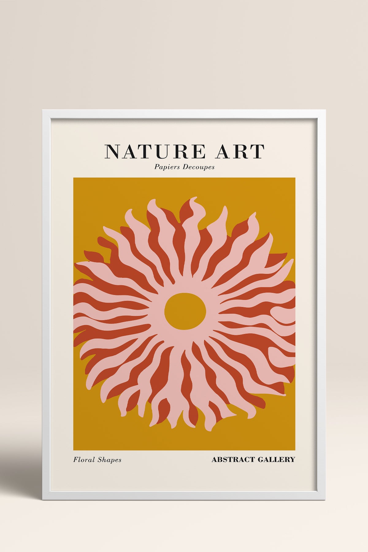 HOMEPACK Ahşap Çerçeveli Tablo Çerçeveli Poster Sanatsal Modern Duvar Dekoru FLOWER-282