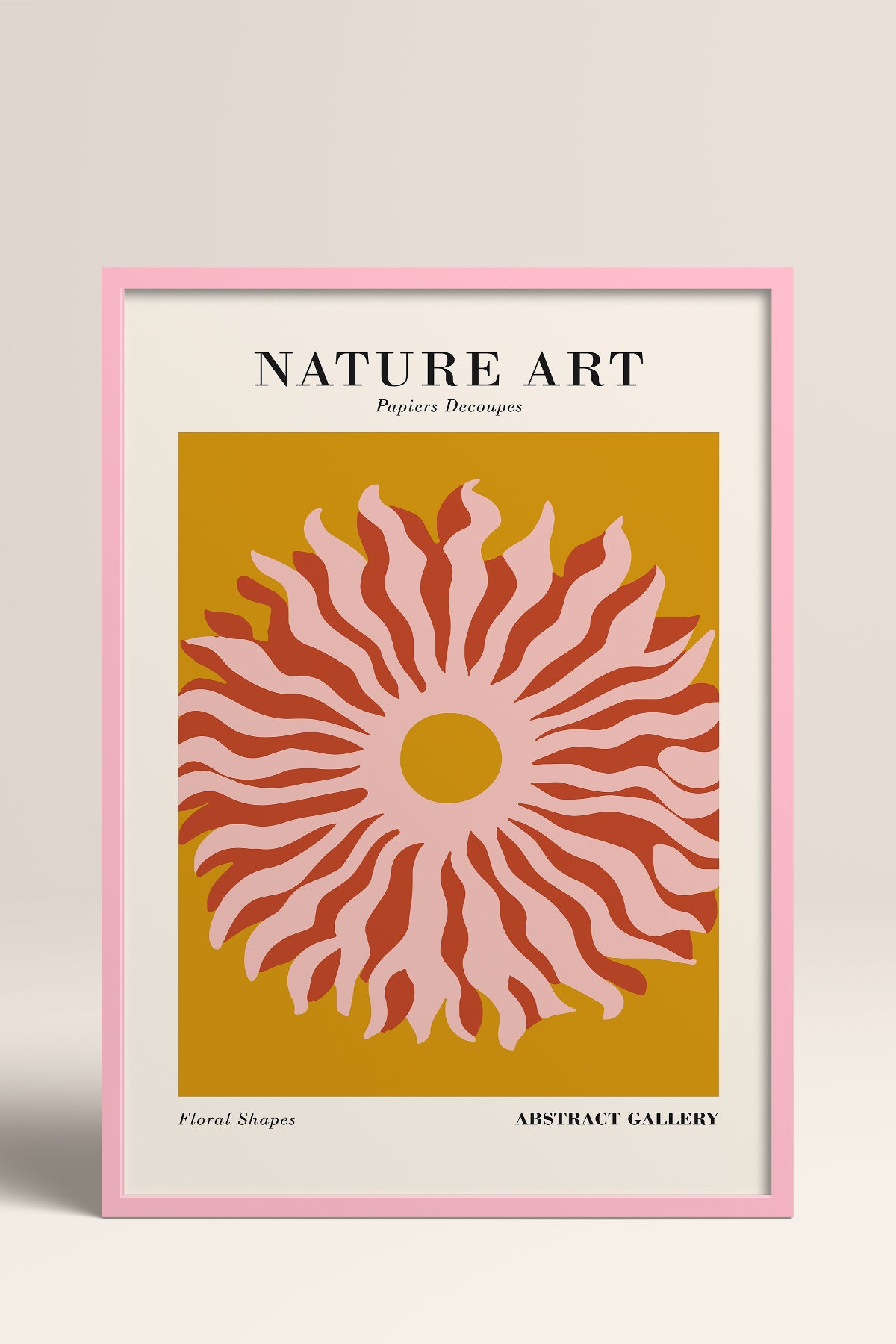 HOMEPACK Ahşap Çerçeveli Tablo Çerçeveli Poster Sanatsal Modern Duvar Dekoru FLOWER-282