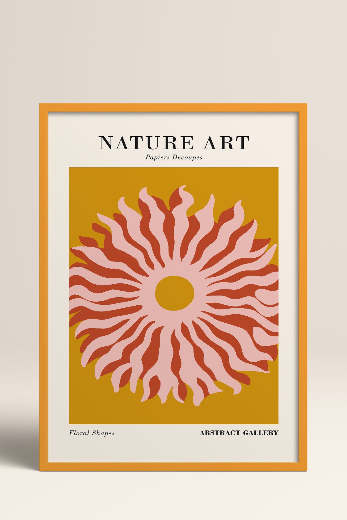 HOMEPACK Ahşap Çerçeveli Tablo Çerçeveli Poster Sanatsal Modern Duvar Dekoru FLOWER-282