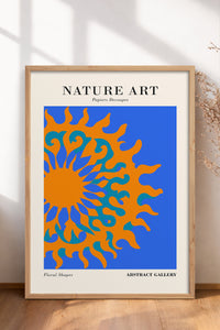 HOMEPACK Ahşap Çerçeveli Tablo Çerçeveli Poster Sanatsal Modern Duvar Dekoru FLOWER-283
