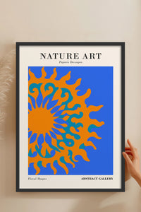 HOMEPACK Ahşap Çerçeveli Tablo Çerçeveli Poster Sanatsal Modern Duvar Dekoru FLOWER-283