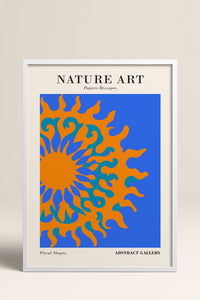 HOMEPACK Ahşap Çerçeveli Tablo Çerçeveli Poster Sanatsal Modern Duvar Dekoru FLOWER-283
