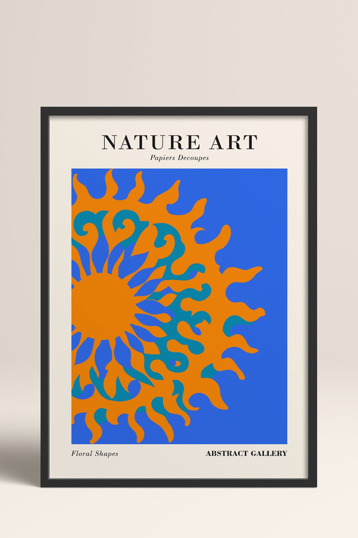 HOMEPACK Ahşap Çerçeveli Tablo Çerçeveli Poster Sanatsal Modern Duvar Dekoru FLOWER-283