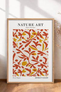 HOMEPACK Ahşap Çerçeveli Tablo Çerçeveli Poster Sanatsal Modern Duvar Dekoru FLOWER-284