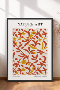 HOMEPACK Ahşap Çerçeveli Tablo Çerçeveli Poster Sanatsal Modern Duvar Dekoru FLOWER-284