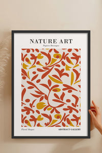 HOMEPACK Ahşap Çerçeveli Tablo Çerçeveli Poster Sanatsal Modern Duvar Dekoru FLOWER-284