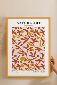 HOMEPACK Ahşap Çerçeveli Tablo Çerçeveli Poster Sanatsal Modern Duvar Dekoru FLOWER-284