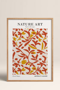 HOMEPACK Ahşap Çerçeveli Tablo Çerçeveli Poster Sanatsal Modern Duvar Dekoru FLOWER-284