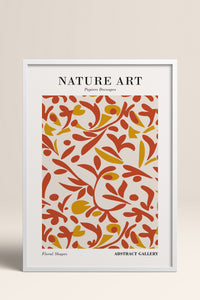 HOMEPACK Ahşap Çerçeveli Tablo Çerçeveli Poster Sanatsal Modern Duvar Dekoru FLOWER-284