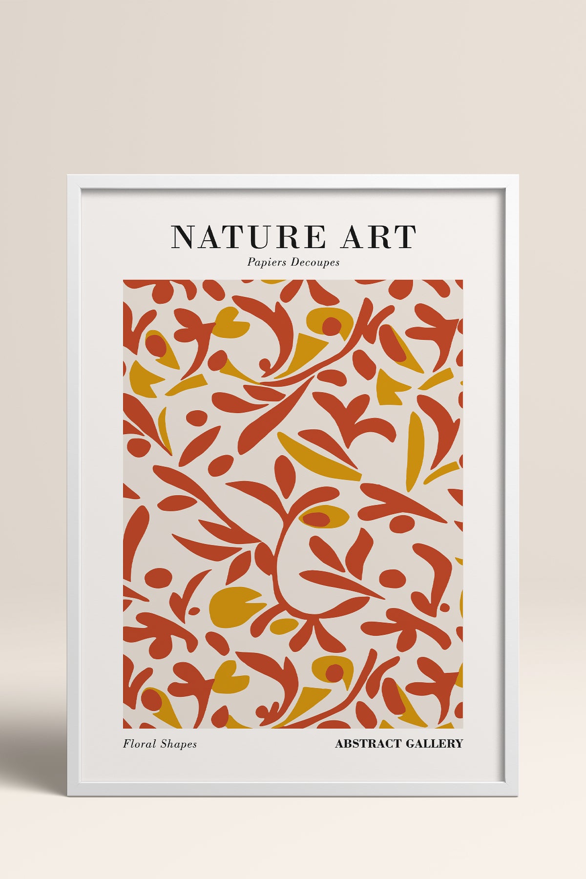HOMEPACK Ahşap Çerçeveli Tablo Çerçeveli Poster Sanatsal Modern Duvar Dekoru FLOWER-284