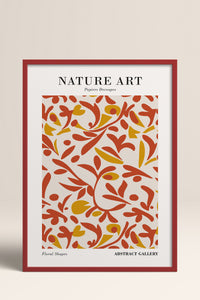 HOMEPACK Ahşap Çerçeveli Tablo Çerçeveli Poster Sanatsal Modern Duvar Dekoru FLOWER-284