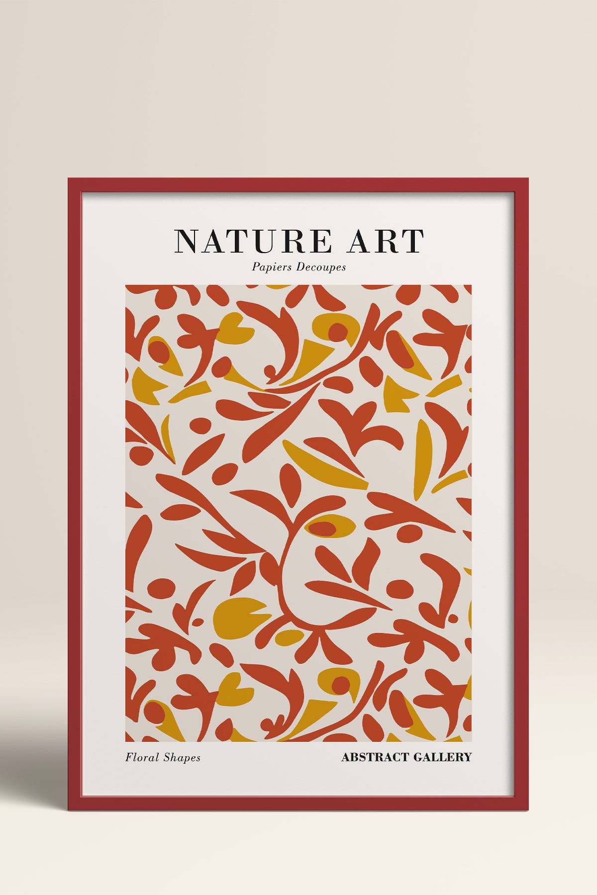HOMEPACK Ahşap Çerçeveli Tablo Çerçeveli Poster Sanatsal Modern Duvar Dekoru FLOWER-284