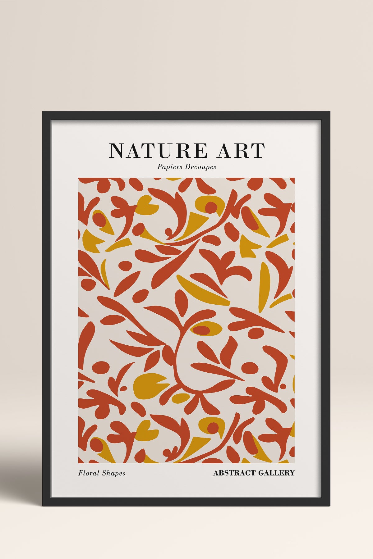 HOMEPACK Ahşap Çerçeveli Tablo Çerçeveli Poster Sanatsal Modern Duvar Dekoru FLOWER-284