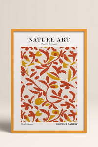 HOMEPACK Ahşap Çerçeveli Tablo Çerçeveli Poster Sanatsal Modern Duvar Dekoru FLOWER-284