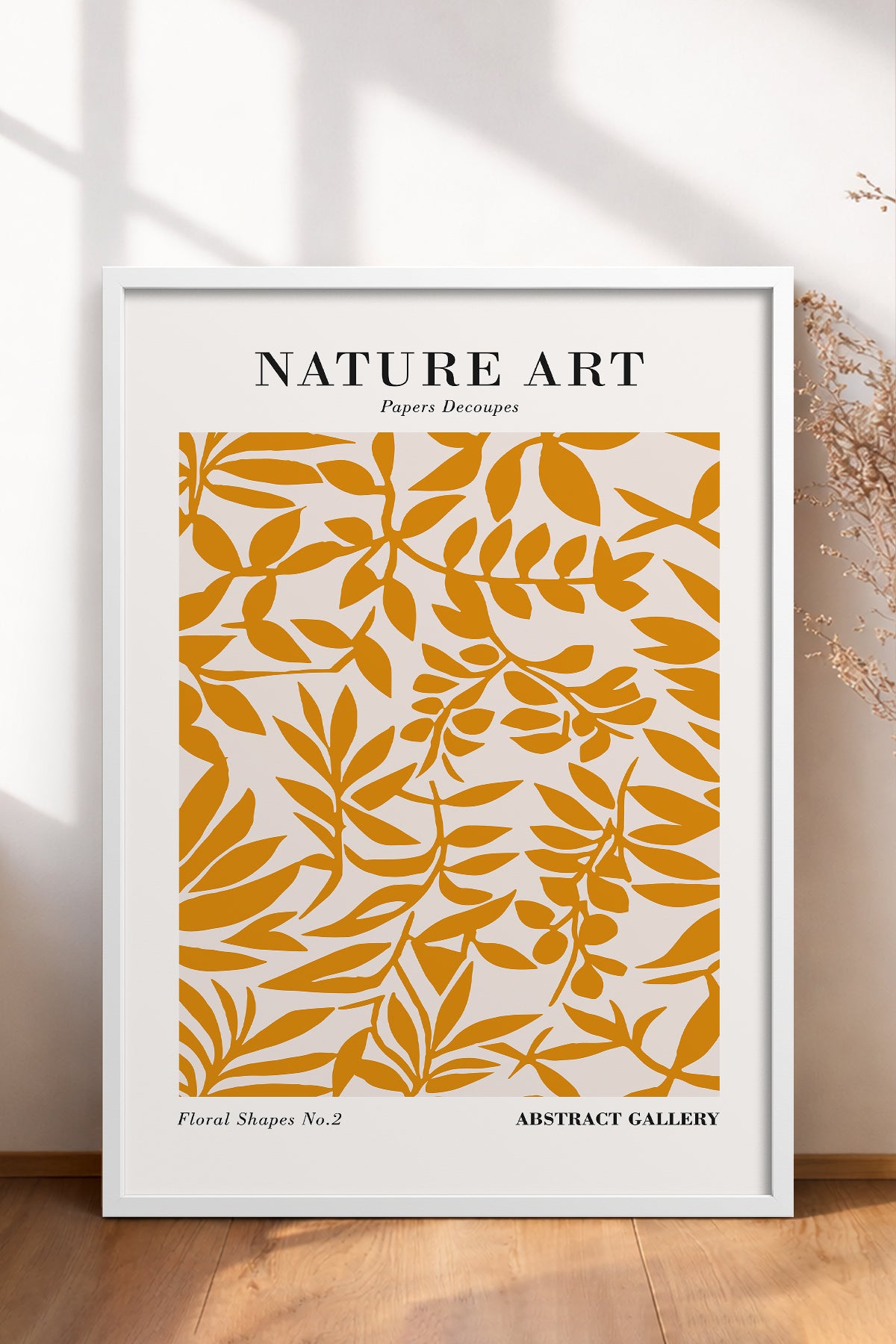 HOMEPACK Ahşap Çerçeveli Tablo Çerçeveli Poster Sanatsal Modern Duvar Dekoru FLOWER-285