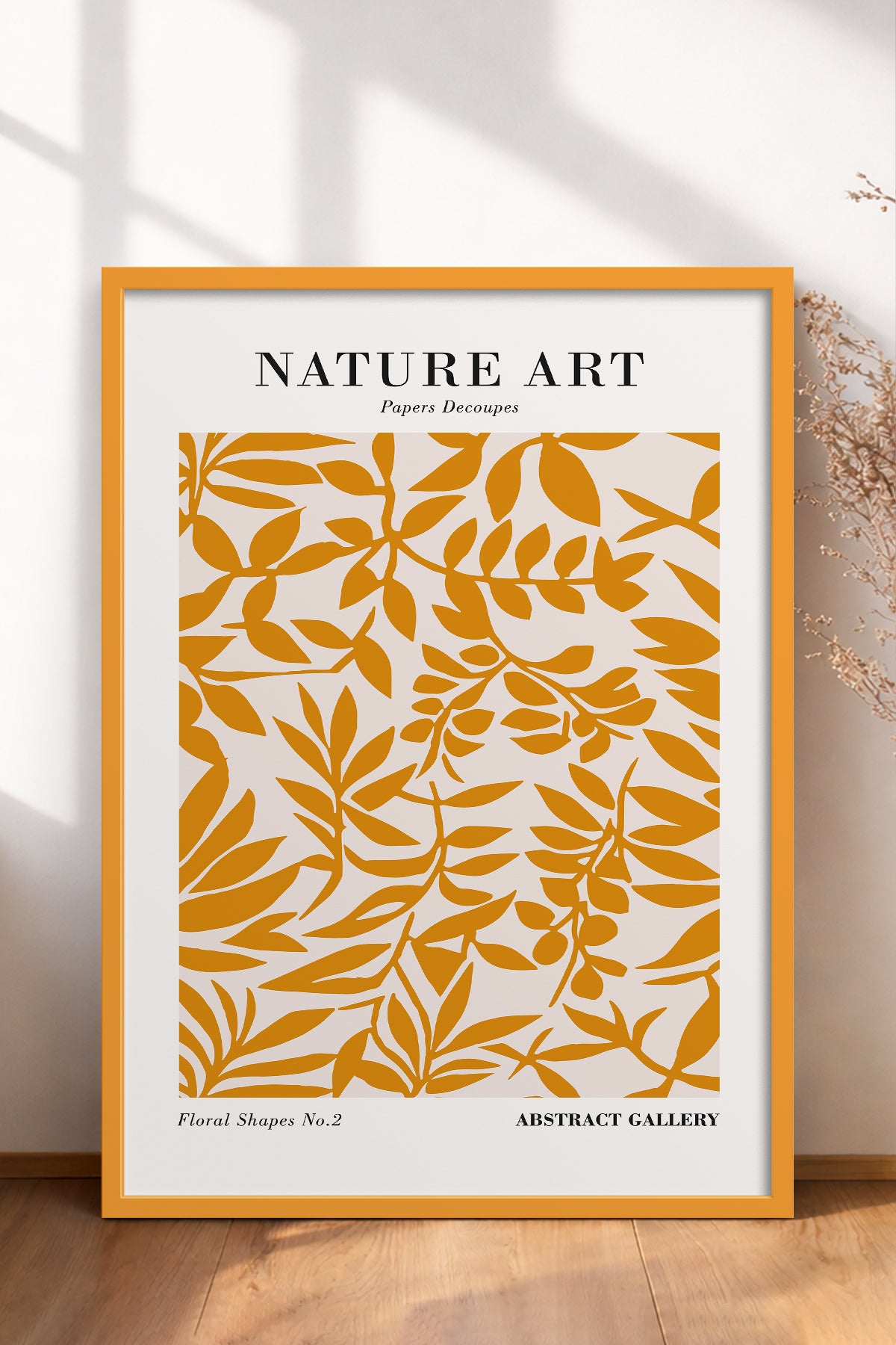 HOMEPACK Ahşap Çerçeveli Tablo Çerçeveli Poster Sanatsal Modern Duvar Dekoru FLOWER-285