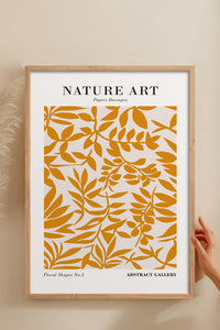 HOMEPACK Ahşap Çerçeveli Tablo Çerçeveli Poster Sanatsal Modern Duvar Dekoru FLOWER-285