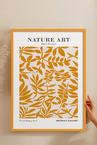 HOMEPACK Ahşap Çerçeveli Tablo Çerçeveli Poster Sanatsal Modern Duvar Dekoru FLOWER-285