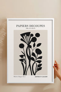 HOMEPACK Ahşap Çerçeveli Tablo Çerçeveli Poster Sanatsal Modern Duvar Dekoru FLOWER-286