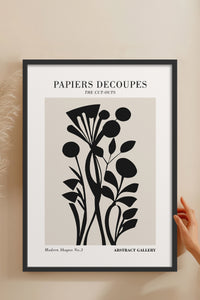 HOMEPACK Ahşap Çerçeveli Tablo Çerçeveli Poster Sanatsal Modern Duvar Dekoru FLOWER-286