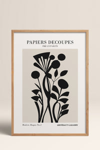 HOMEPACK Ahşap Çerçeveli Tablo Çerçeveli Poster Sanatsal Modern Duvar Dekoru FLOWER-286