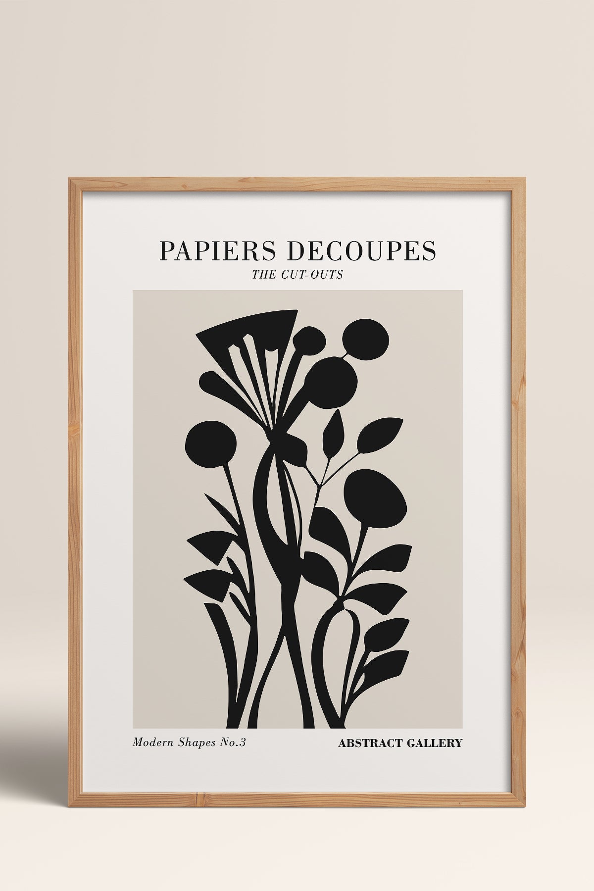 HOMEPACK Ahşap Çerçeveli Tablo Çerçeveli Poster Sanatsal Modern Duvar Dekoru FLOWER-286