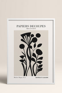 HOMEPACK Ahşap Çerçeveli Tablo Çerçeveli Poster Sanatsal Modern Duvar Dekoru FLOWER-286