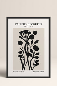 HOMEPACK Ahşap Çerçeveli Tablo Çerçeveli Poster Sanatsal Modern Duvar Dekoru FLOWER-286
