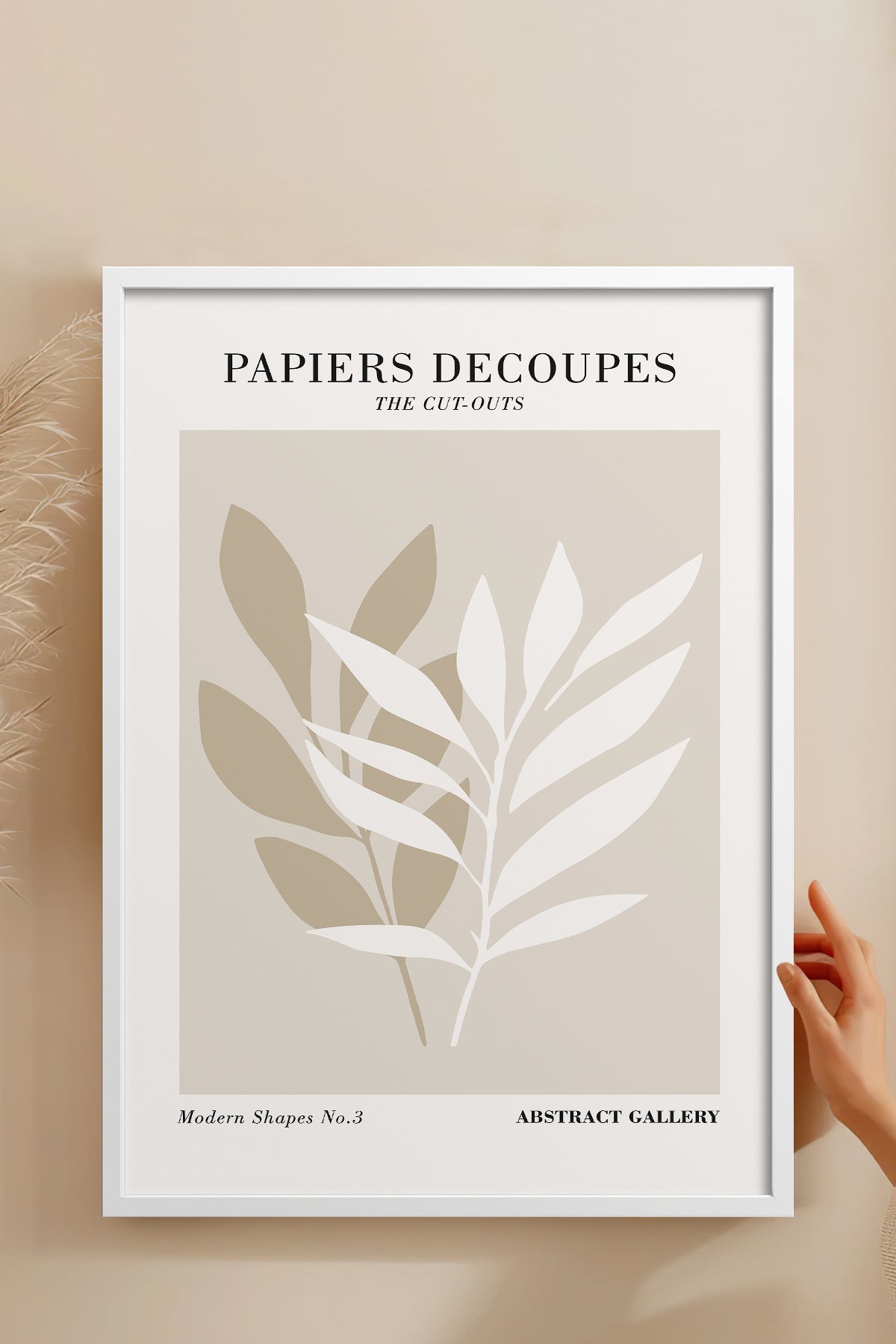 HOMEPACK Ahşap Çerçeveli Tablo Çerçeveli Poster Sanatsal Modern Duvar Dekoru FLOWER-287