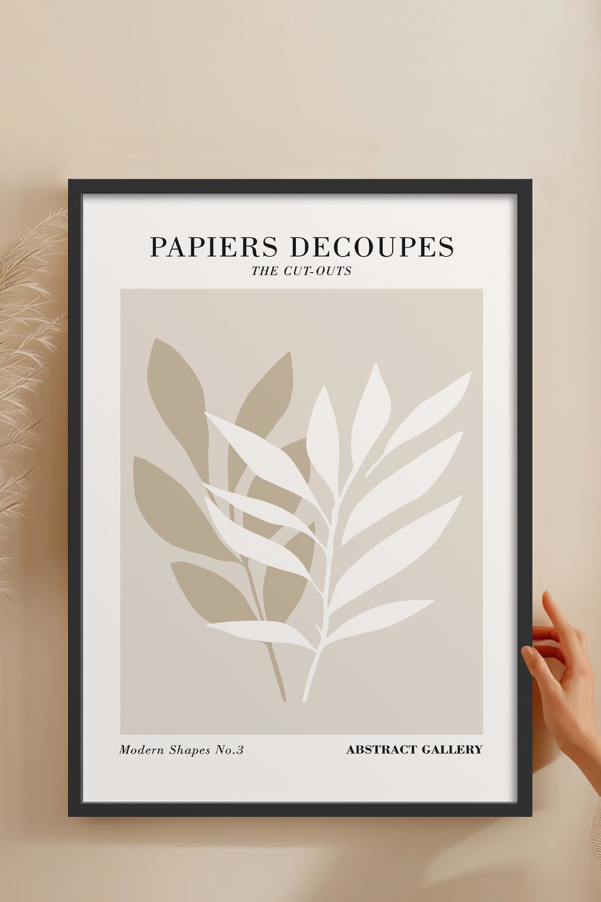 HOMEPACK Ahşap Çerçeveli Tablo Çerçeveli Poster Sanatsal Modern Duvar Dekoru FLOWER-287