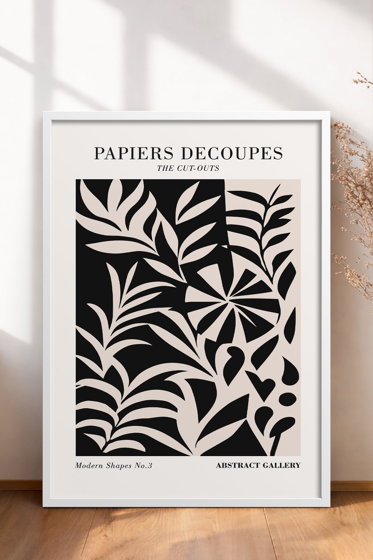 HOMEPACK Ahşap Çerçeveli Tablo Çerçeveli Poster Sanatsal Modern Duvar Dekoru FLOWER-289