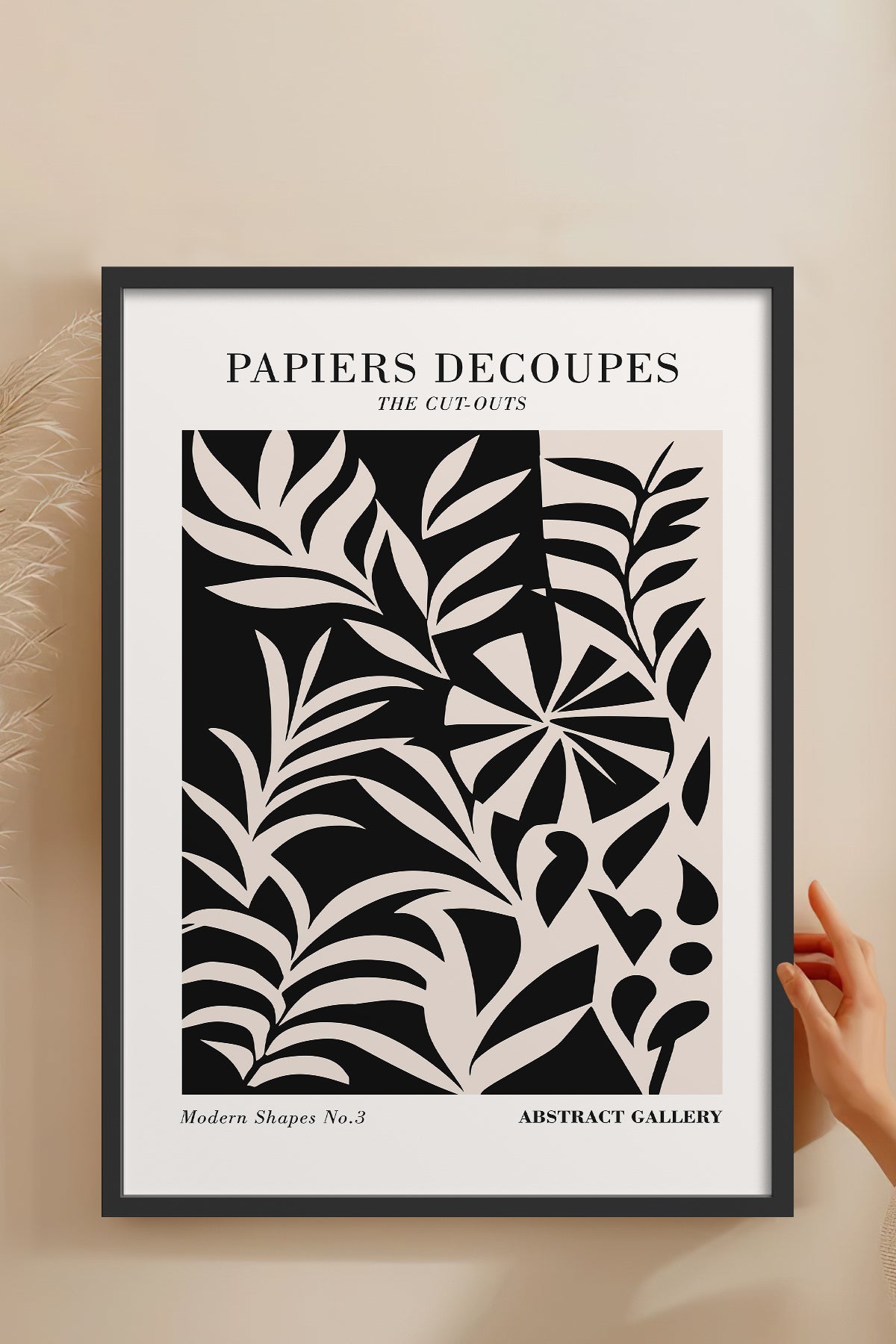 HOMEPACK Ahşap Çerçeveli Tablo Çerçeveli Poster Sanatsal Modern Duvar Dekoru FLOWER-289
