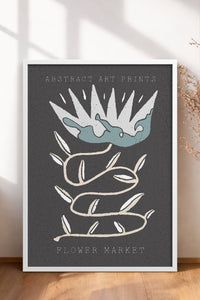 HOMEPACK Ahşap Çerçeveli Tablo Çerçeveli Poster Sanatsal Modern Duvar Dekoru FLOWER-29