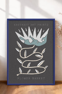 HOMEPACK Ahşap Çerçeveli Tablo Çerçeveli Poster Sanatsal Modern Duvar Dekoru FLOWER-29