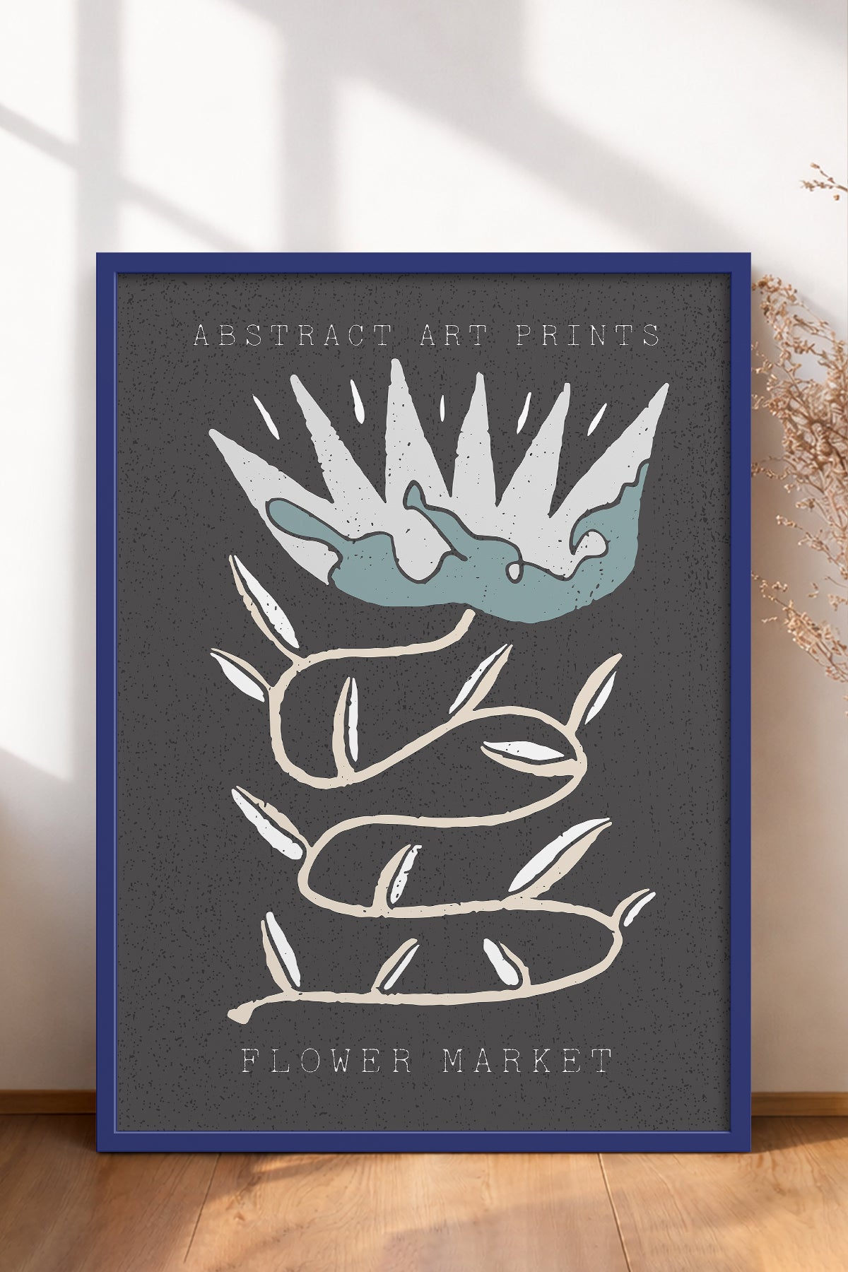 HOMEPACK Ahşap Çerçeveli Tablo Çerçeveli Poster Sanatsal Modern Duvar Dekoru FLOWER-29