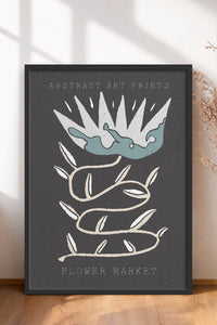 HOMEPACK Ahşap Çerçeveli Tablo Çerçeveli Poster Sanatsal Modern Duvar Dekoru FLOWER-29
