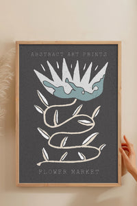 HOMEPACK Ahşap Çerçeveli Tablo Çerçeveli Poster Sanatsal Modern Duvar Dekoru FLOWER-29