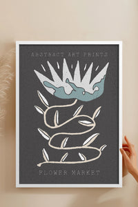 HOMEPACK Ahşap Çerçeveli Tablo Çerçeveli Poster Sanatsal Modern Duvar Dekoru FLOWER-29